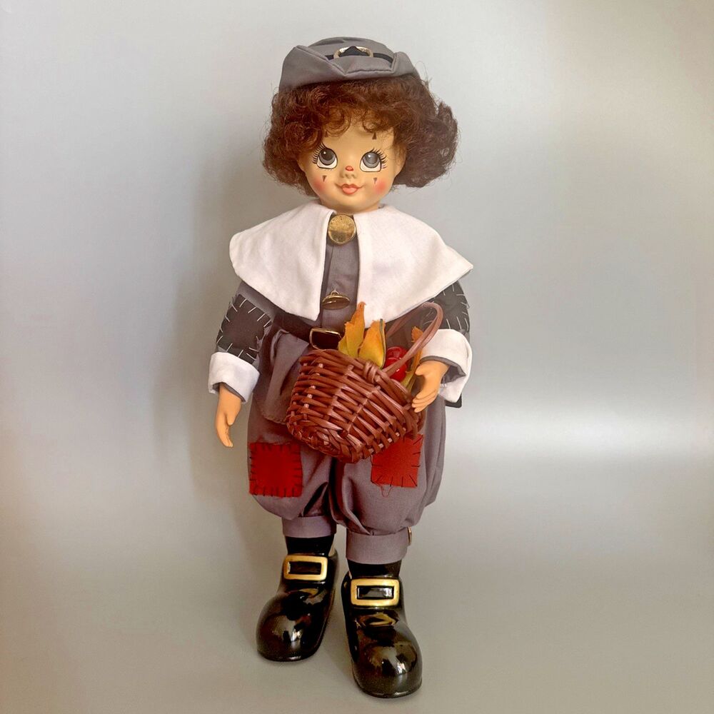 Brinn’s 1986 Limited Ed Collectible Doll Clown Thanksgiving Bountiful Harvest